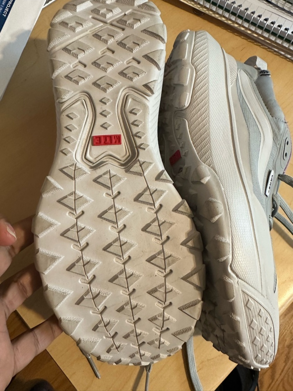 Vans Women's Athletic Sneakers in Light Gray and White